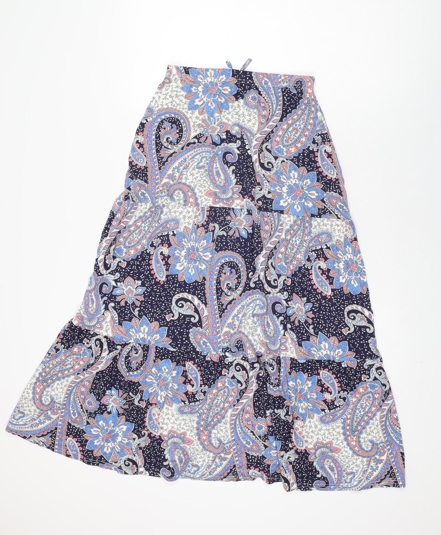 Miss Evie Girls Multicoloured Floral Viscose Swing Skirt Size 13 Years Regular Drawstring