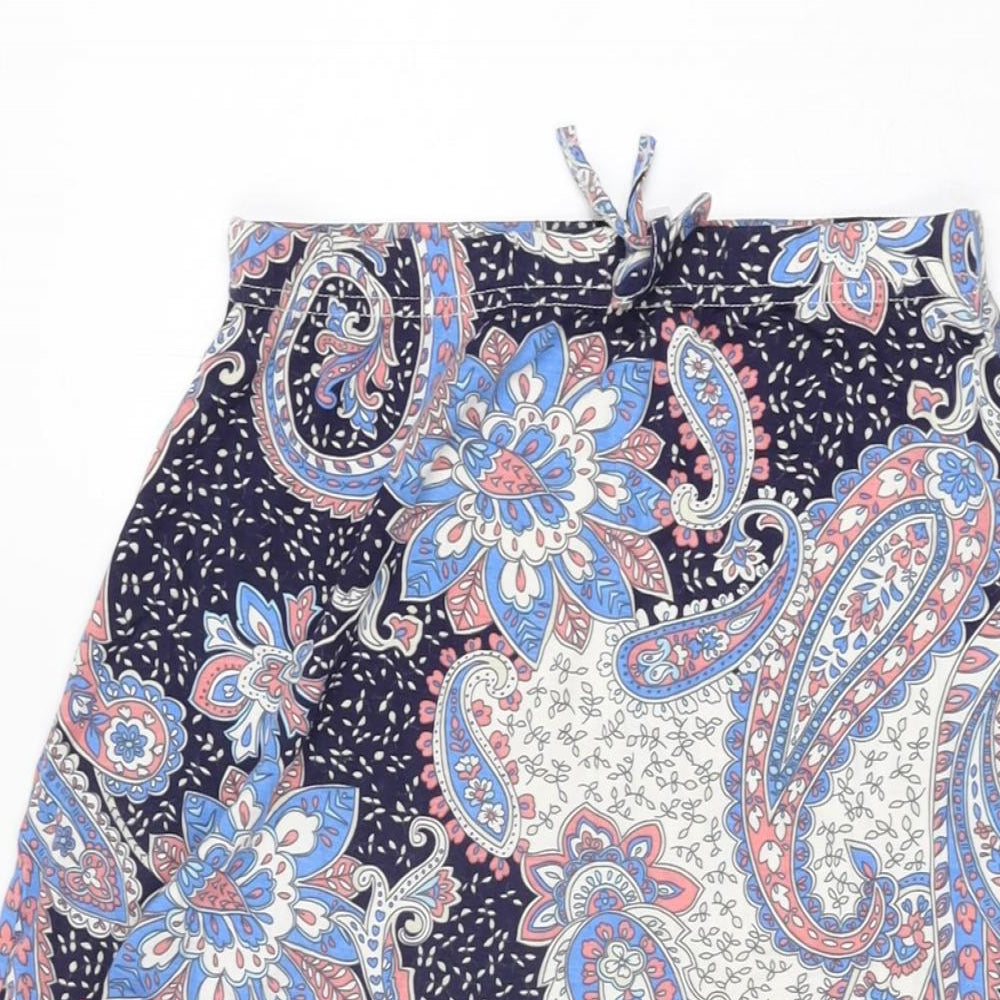 Miss Evie Girls Multicoloured Floral Viscose Swing Skirt Size 13 Years Regular Drawstring