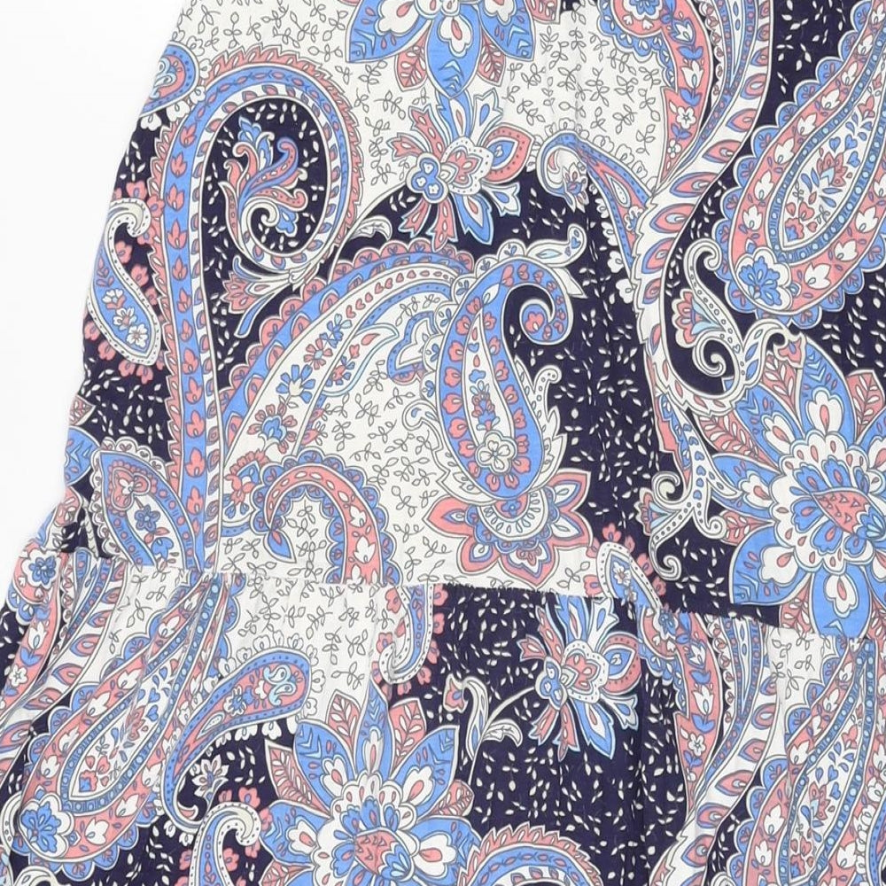 Miss Evie Girls Multicoloured Floral Viscose Swing Skirt Size 13 Years Regular Drawstring