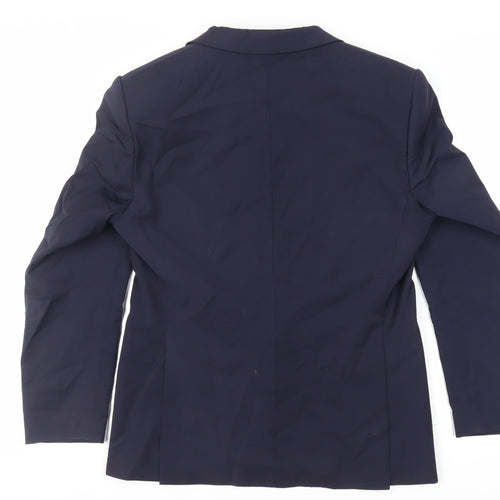 Autograph Mens Blue Wool Jacket Suit Jacket Size 40 Regular
