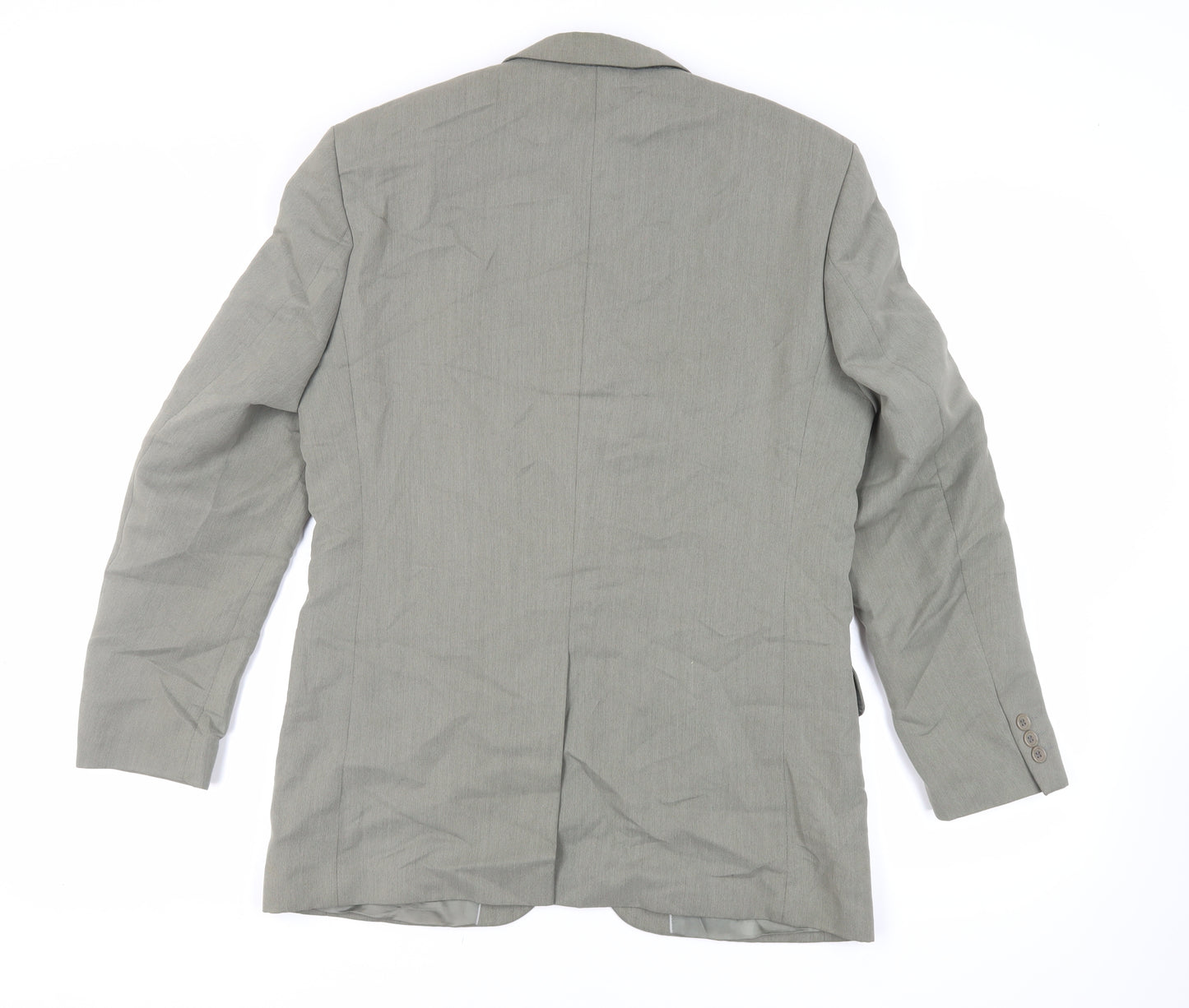 Burton Mens Green Polyester Jacket Suit Jacket Size 38 Regular