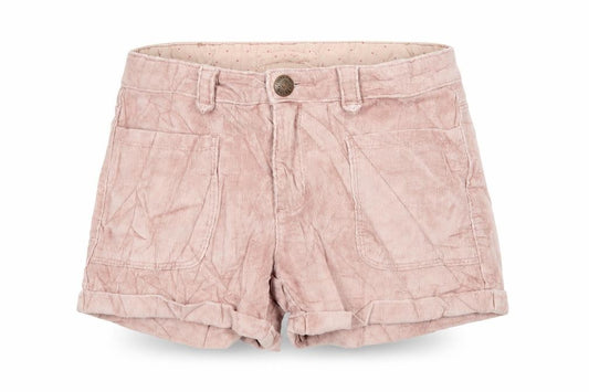 Zara Girls Pink Cotton Mom Shorts Size 7 Years Regular Zip - Pockets