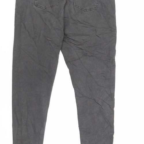 Marks and Spencer Womens Grey Cotton Jegging Jeans Size 16 L28 in Regular - Elasticated Waist