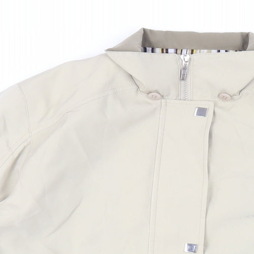 Liz Claiborne Womens Beige Jacket Size M Zip