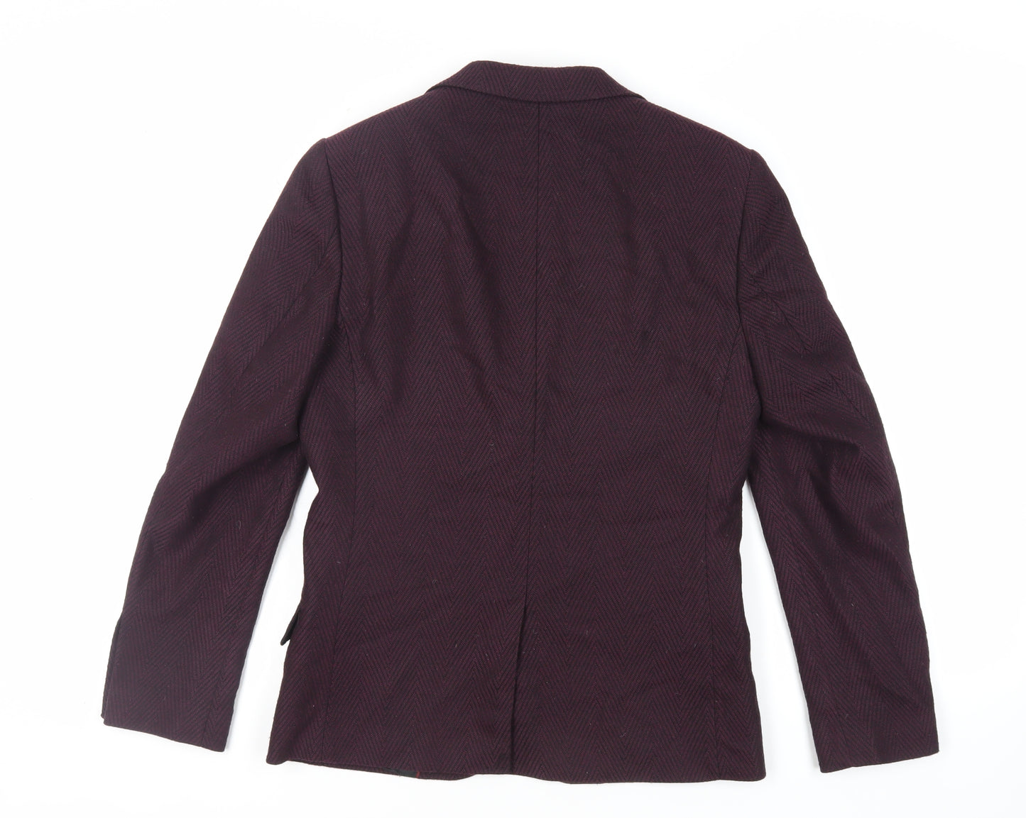 ASOS Mens Purple Geometric Polyester Jacket Blazer Size 36 Regular