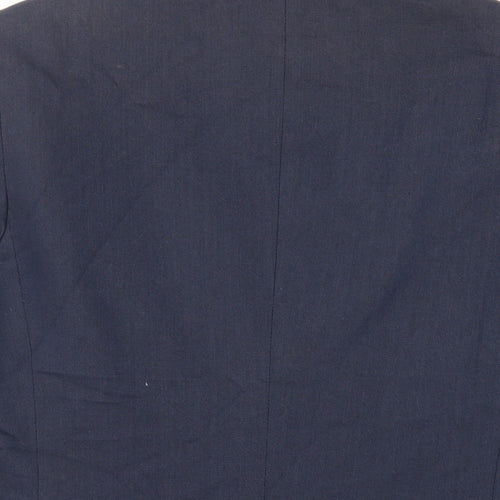 H&M Mens Blue Cotton Jacket Blazer Size 38 Regular