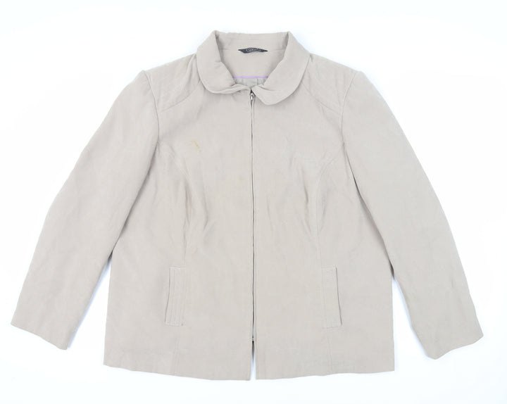 Bonmarché Womens Beige Jacket Size 24 Zip