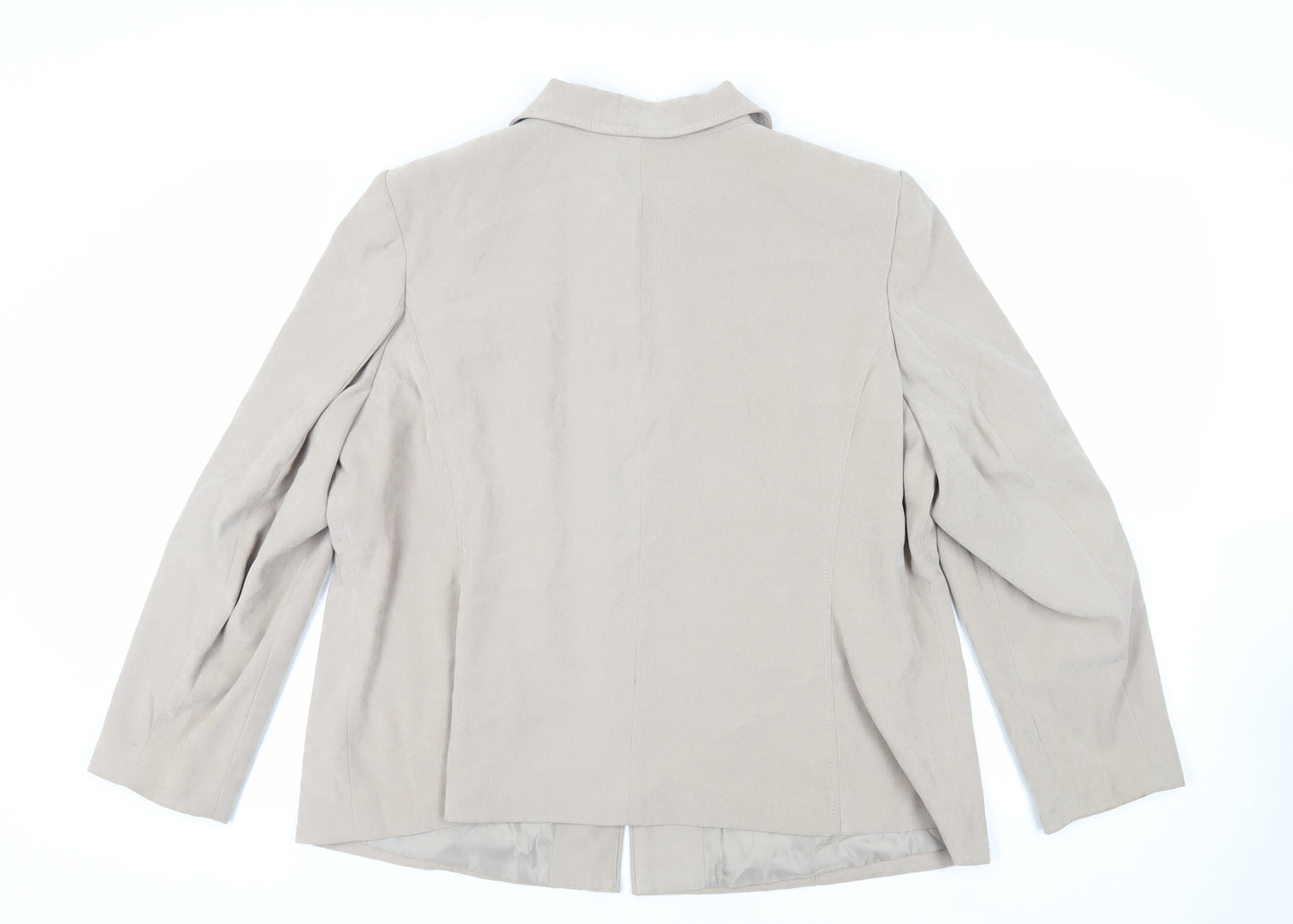 Bonmarché Womens Beige Jacket Size 24 Zip