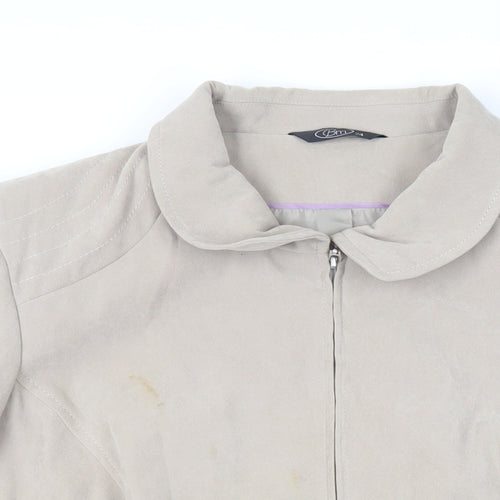 Bonmarché Womens Beige Jacket Size 24 Zip