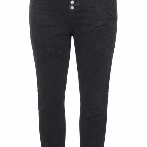 Very Womens Black Cotton Skinny Jeans Size 14 L28 in Regular Button