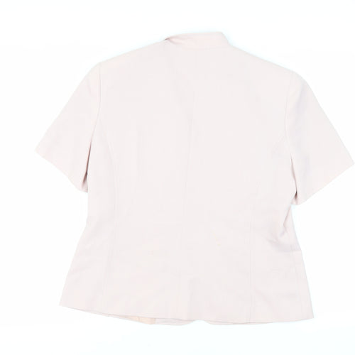 BHS Womens Pink Jacket Blazer Size 16 Button