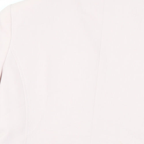 BHS Womens Pink Jacket Blazer Size 16 Button