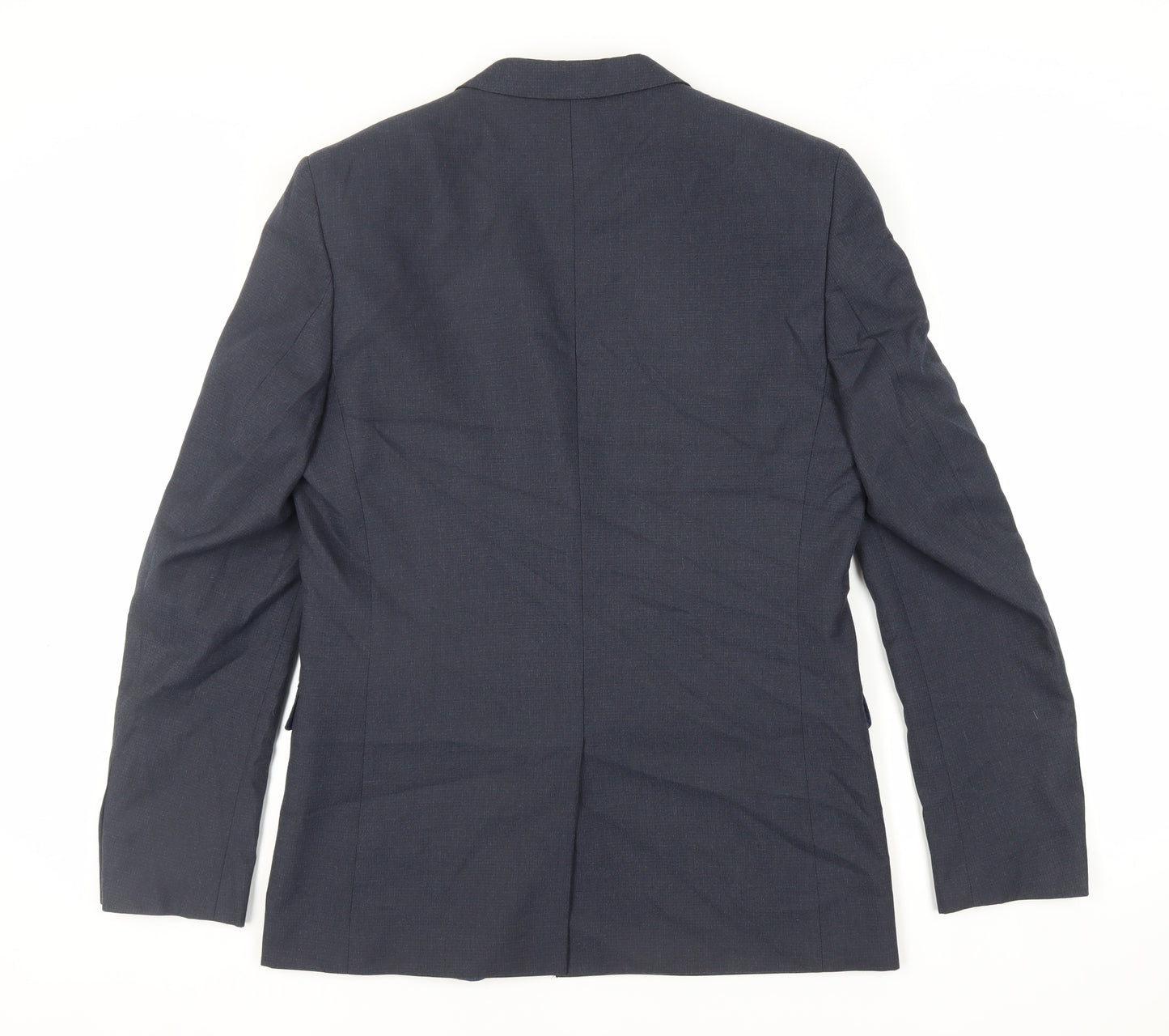 Marks and Spencer Mens Blue Polyester Jacket Suit Jacket Size 40 Regular