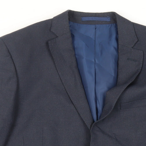 Marks and Spencer Mens Blue Polyester Jacket Suit Jacket Size 40 Regular