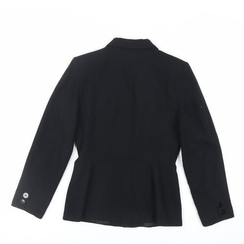 Principles Womens Black Jacket Blazer Size 8 Button