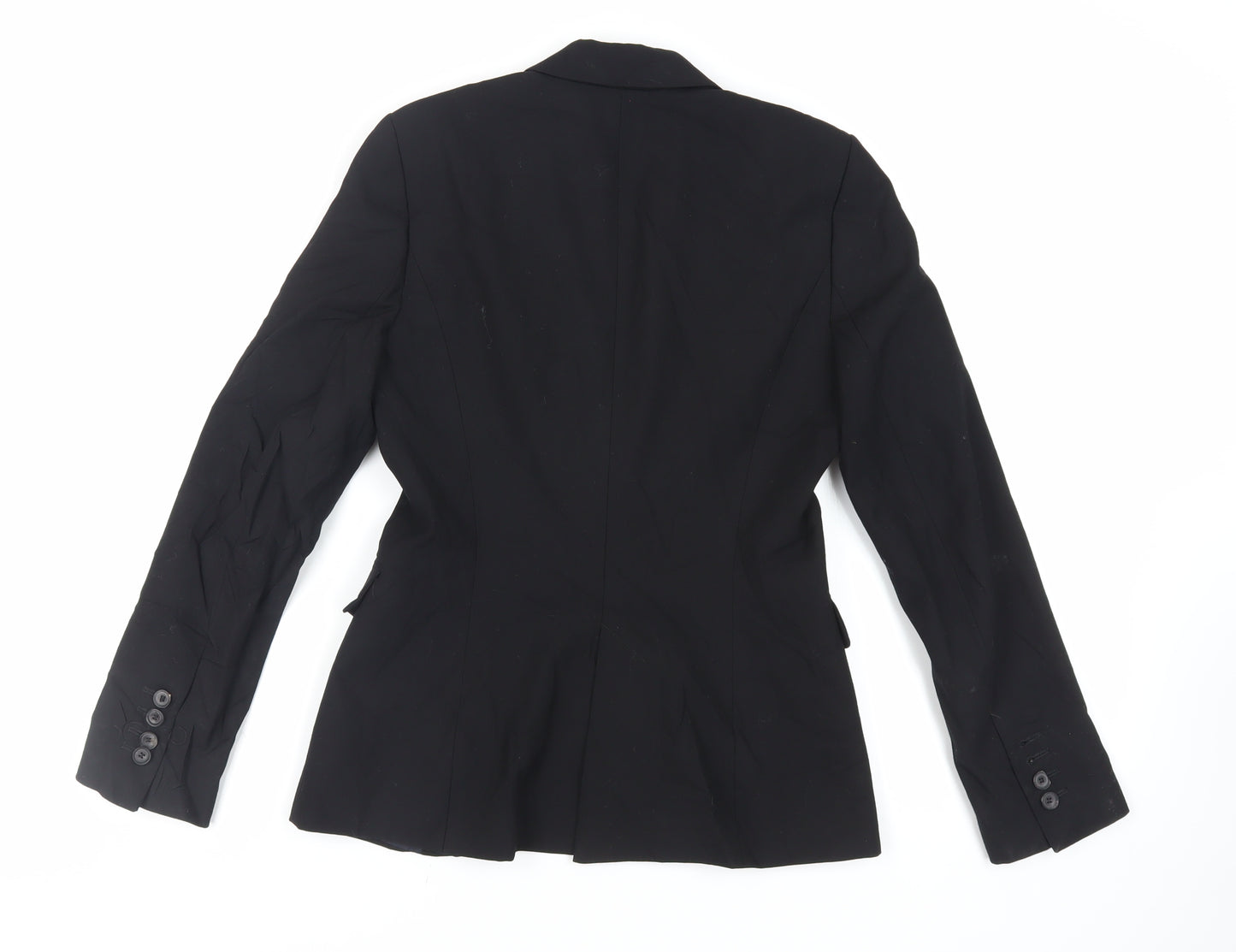 Zara Womens Black Jacket Blazer Size 8 Button