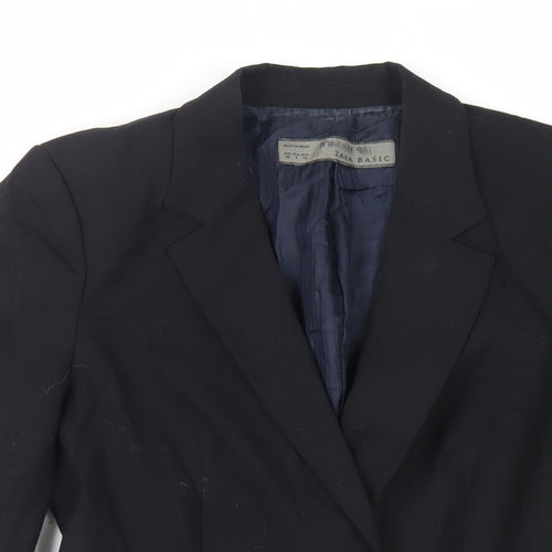 Zara Womens Black Jacket Blazer Size 8 Button