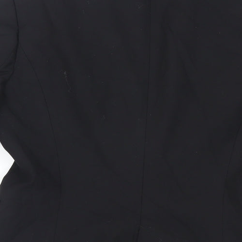 Zara Womens Black Jacket Blazer Size 8 Button
