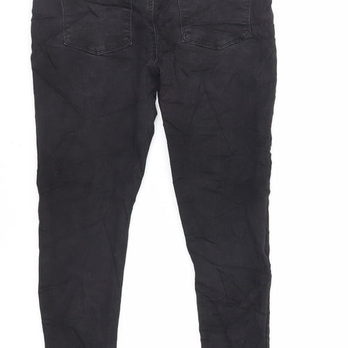 Very Womens Black Cotton Skinny Jeans Size 27 in L26 in Regular Zip - Short Length