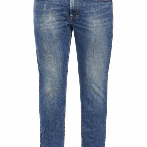 Burton Mens Blue Cotton Skinny Jeans Size 34 in L29 in Regular Zip