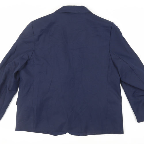 Heather Valley Womens Blue Jacket Blazer Size 22 Button - Vintage