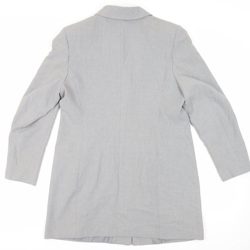 St Michael Womens Grey Jacket Blazer Size 18 Button - Vintage