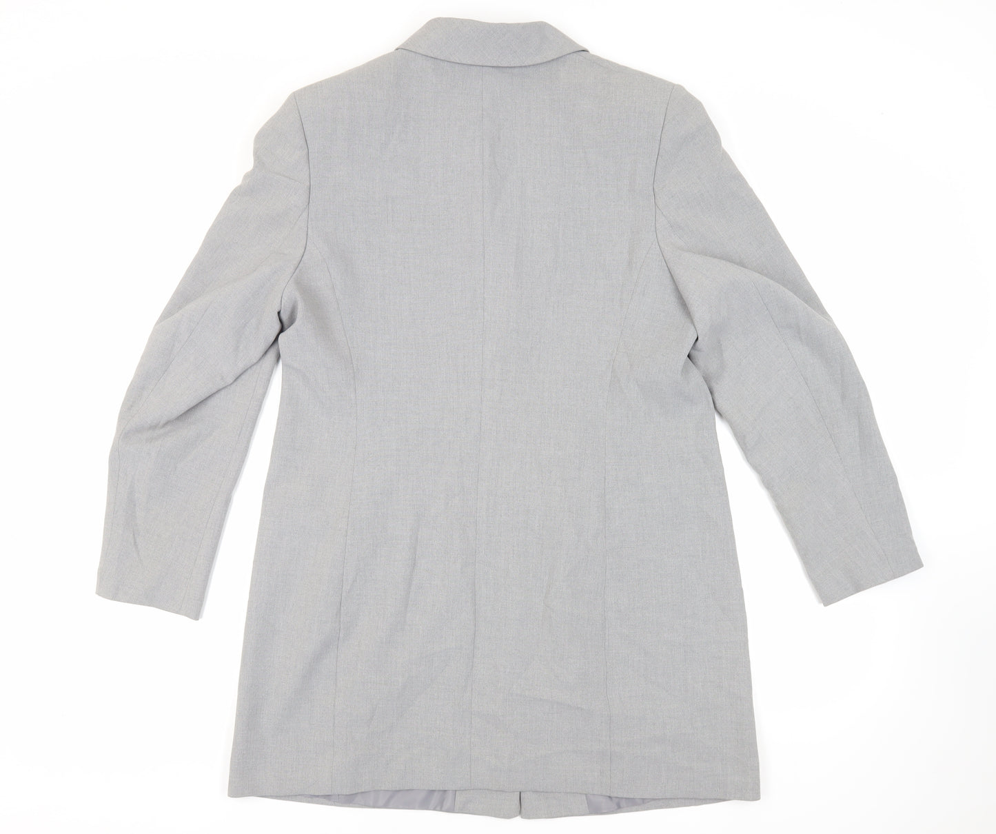 St Michael Womens Grey Jacket Blazer Size 18 Button - Vintage