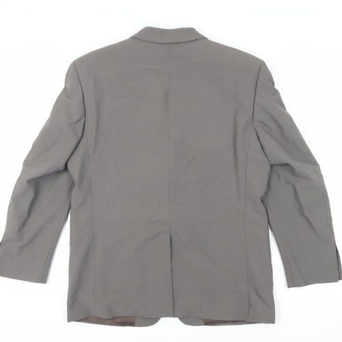 Skopes Mens Green Wool Jacket Suit Jacket Size 40 Regular