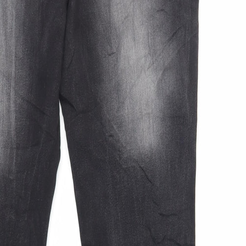 New Look Womens Black Cotton Skinny Jeans Size 10 L29 in Regular Zip