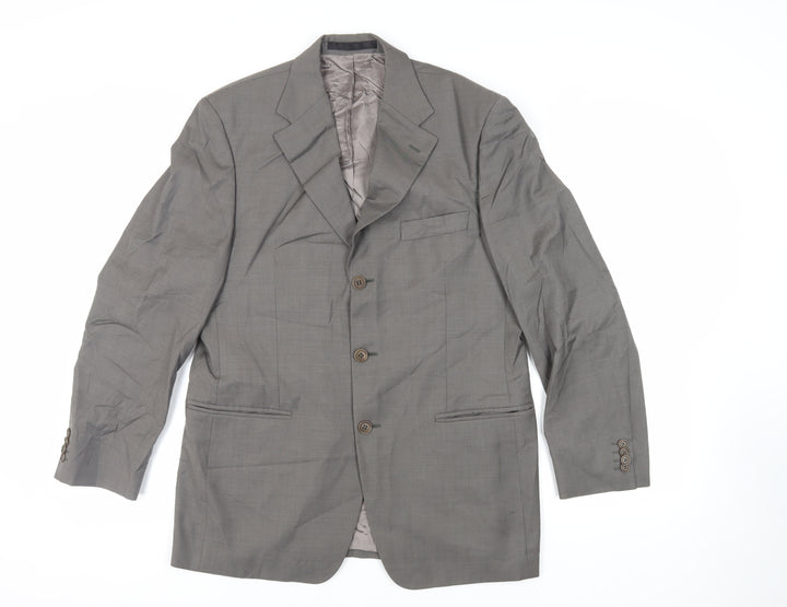 Marks and Spencer Mens Grey Wool Jacket Suit Jacket Size 40 Regular