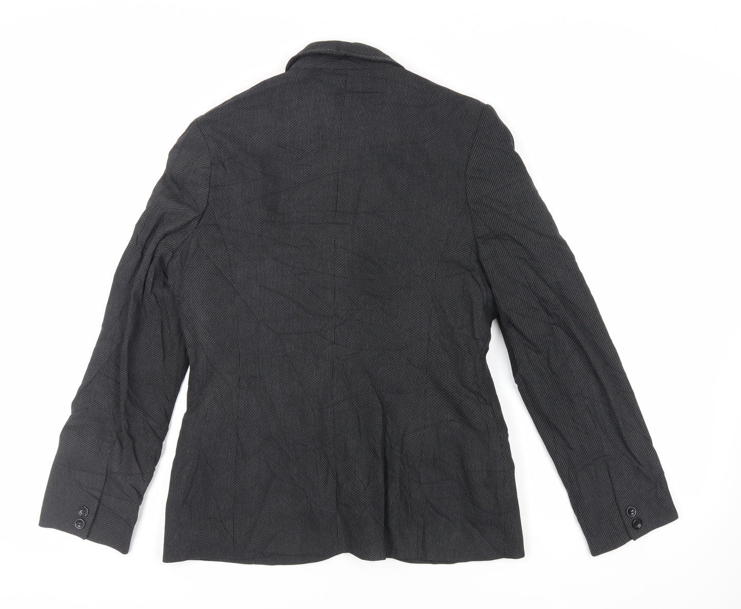Klass Womens Black Jacket Blazer Size 12 Button