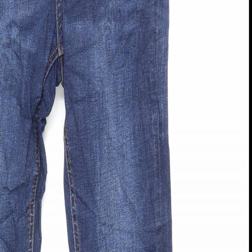 Denim & Co. Womens Blue Cotton Skinny Jeans Size 6 L28 in Regular Zip