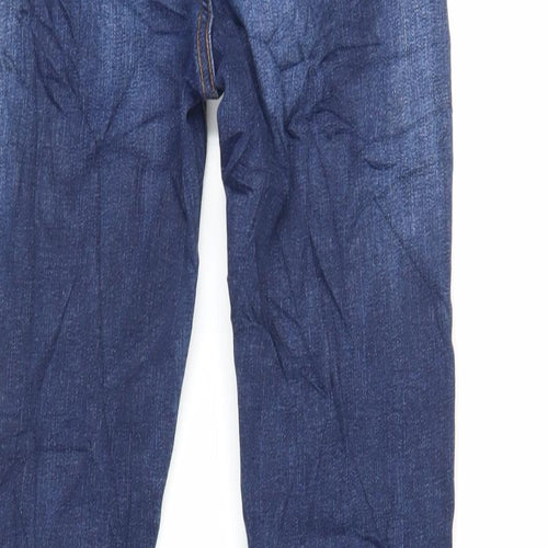 Denim & Co. Womens Blue Cotton Skinny Jeans Size 6 L28 in Regular Zip