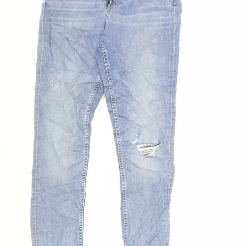 H&M Womens Blue Cotton Skinny Jeans Size 29 in L28 in Regular Zip