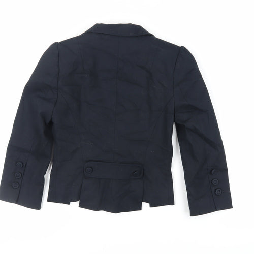 Marks and Spencer Womens Black Jacket Blazer Size 6 Button