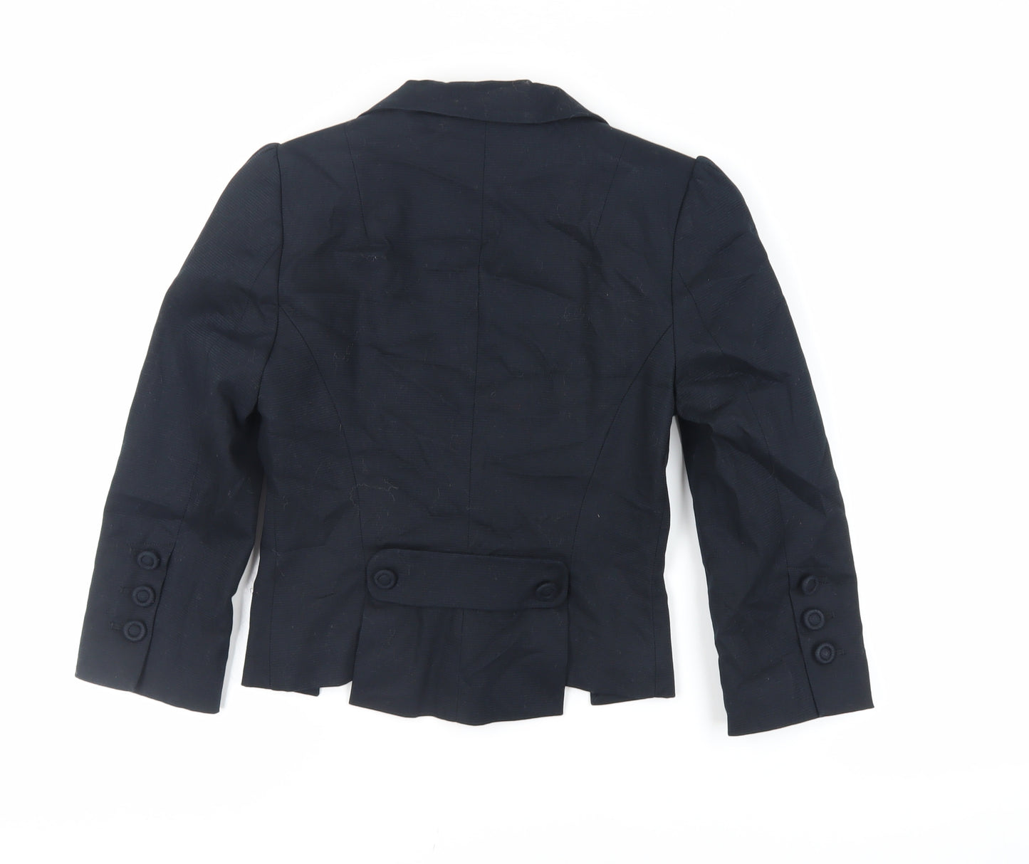 Marks and Spencer Womens Black Jacket Blazer Size 6 Button