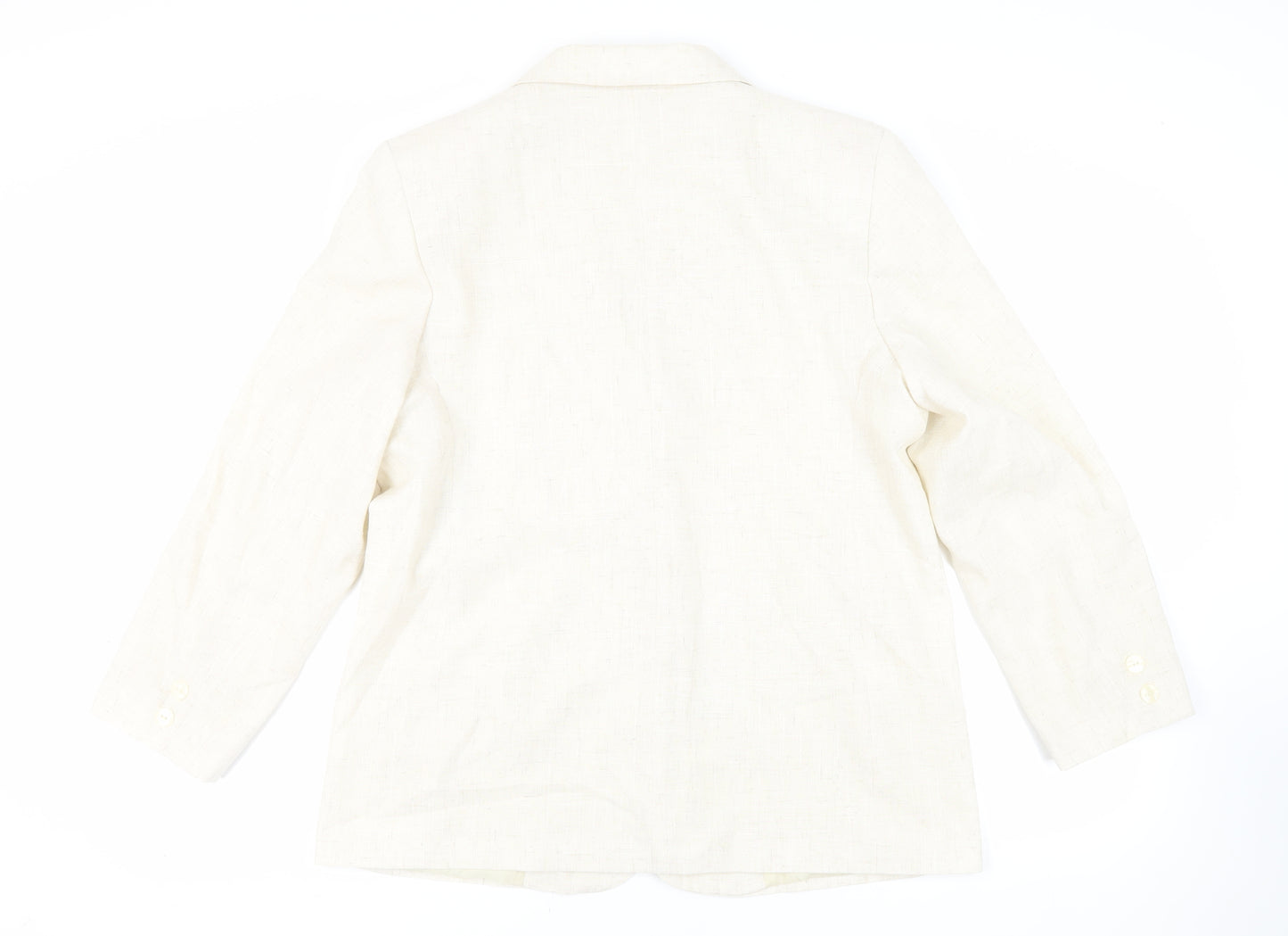 Canda Womens Ivory Jacket Blazer Size 18 Button