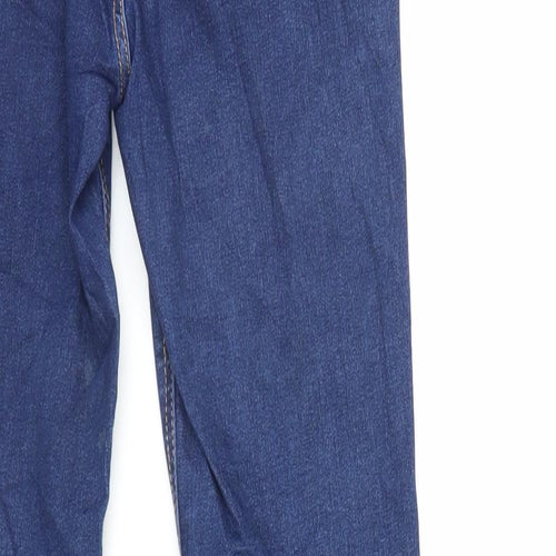 Zara Womens Blue Cotton Skinny Jeans Size 10 L28 in Regular Zip