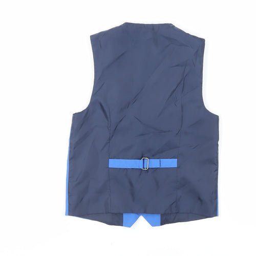 NEXT Boys Blue Jacket Waistcoat Size 8-9 Years Button