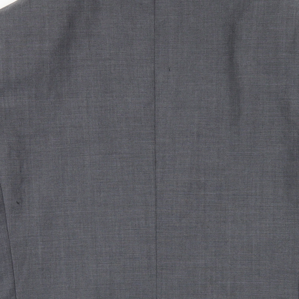 Marks and Spencer Mens Grey Wool Jacket Blazer Size 38 Regular