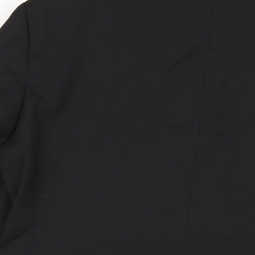 Marks and Spencer Mens Black Polyester Jacket Blazer Size 40 Regular