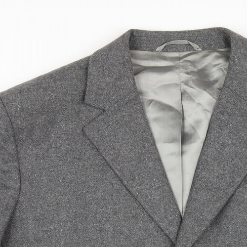French Connection Mens Grey Wool Jacket Blazer Size 42 Regular