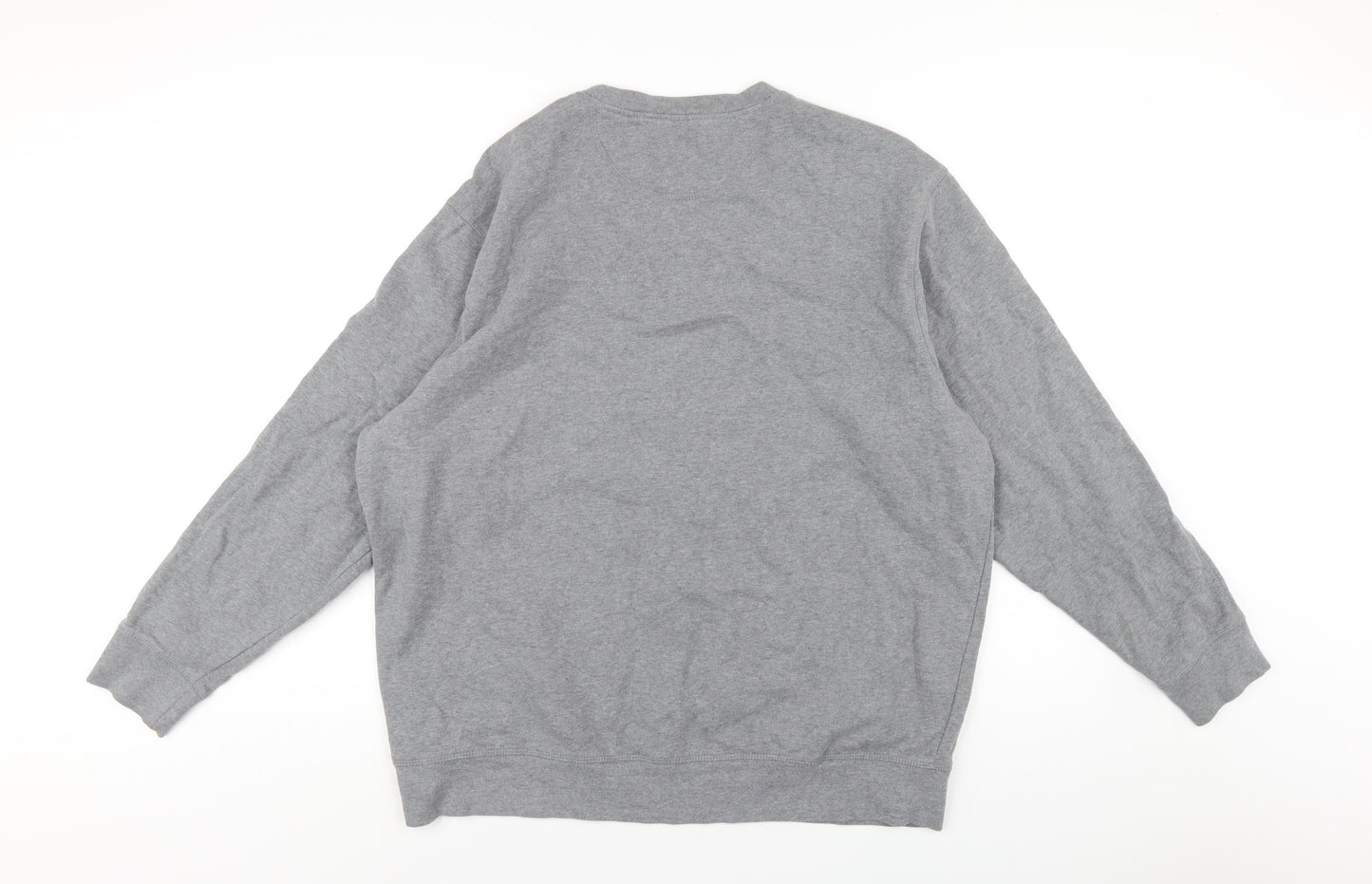 Blue Harbour Mens Grey Cotton Pullover Sweatshirt Size 2XL