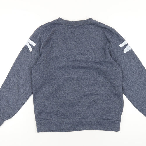 Perfect Dash Boys Blue Cotton Pullover Sweatshirt Size 11 Years Pullover