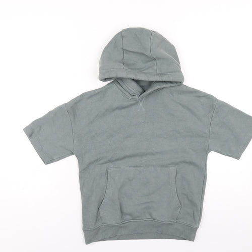 NEXT Boys Green Cotton Pullover Hoodie Size 9 Years Pullover