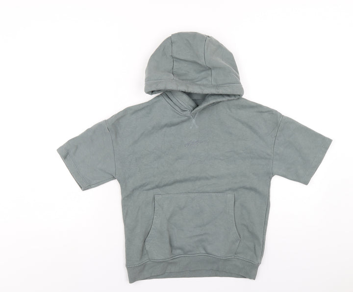 NEXT Boys Green Cotton Pullover Hoodie Size 9 Years Pullover
