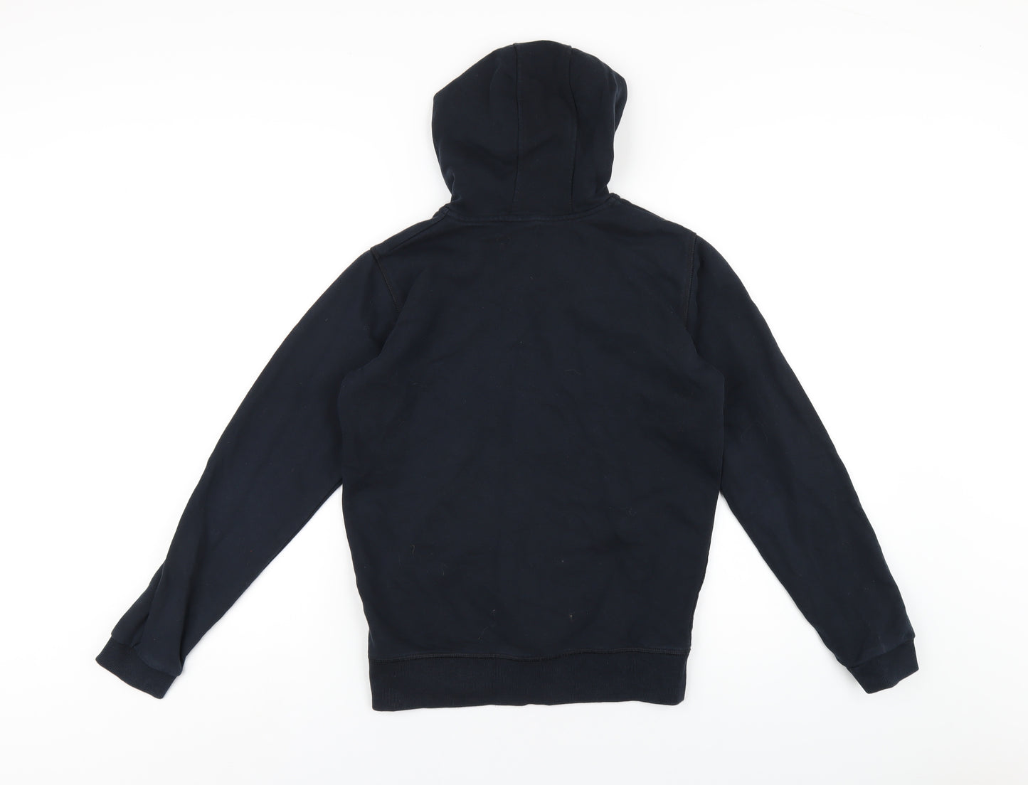 Marks and Spencer Boys Blue Cotton Full Zip Hoodie Size 12-13 Years Zip