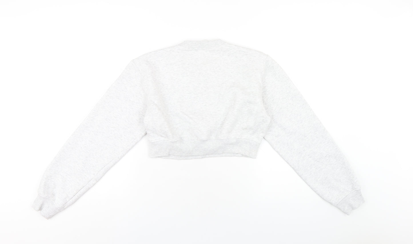 Zara Womens Grey Cotton Pullover Sweatshirt Size S Pullover
