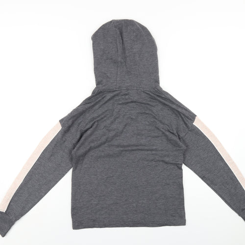 Boux Avenue Womens Grey Polyester Pullover Hoodie Size 8 Pullover