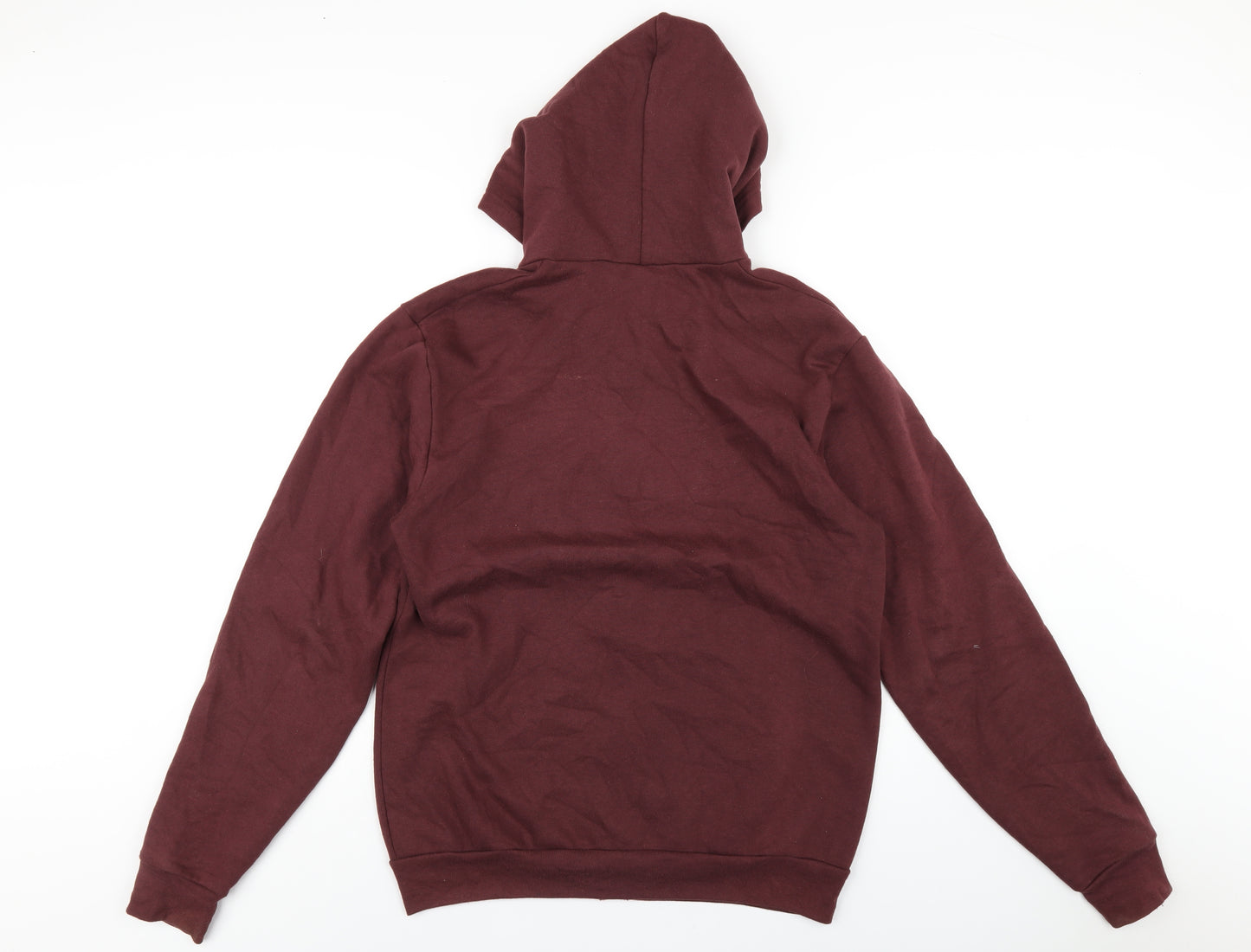 American Apparel Mens Red Cotton Full Zip Hoodie Size L